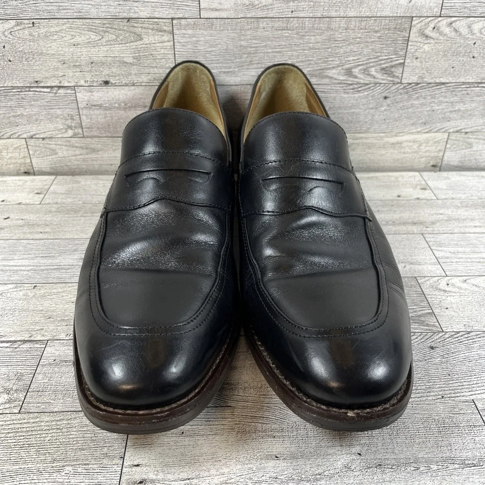 Johnston & Murphy Black Leather Penny Loafer Dress Shoes 15-3227 Men Size‎ 11M